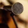 A close up shot of a microphone.